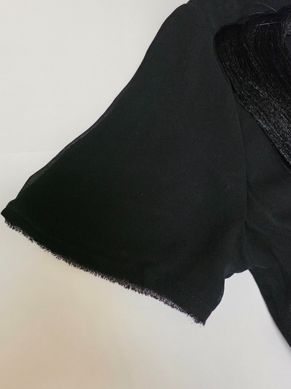 NWOT Zara Black Fringed Midi Dress - Picture 8 of 16